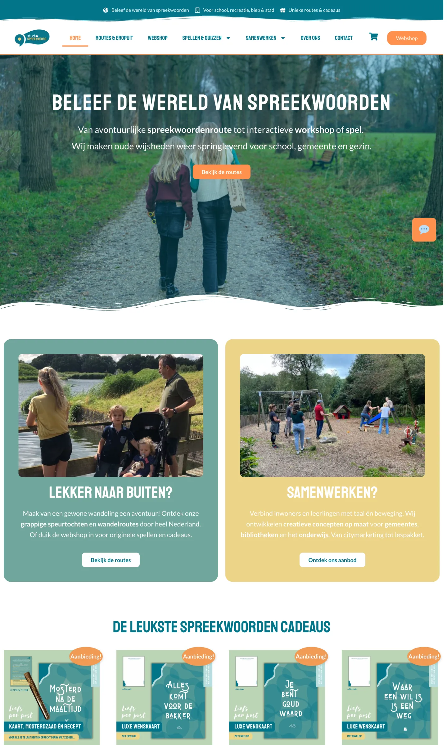 Oude website Voor