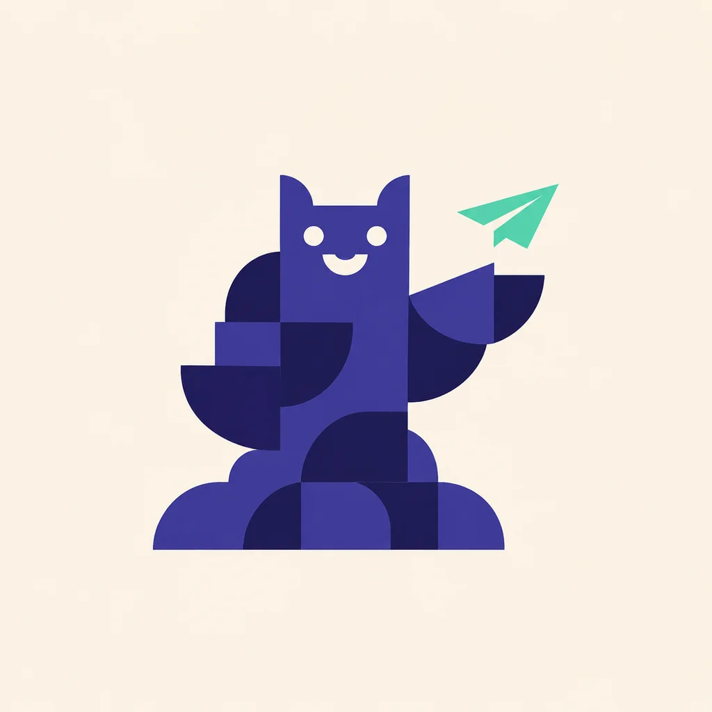 Geometrische illustratie die Emmi voorstelt, Communicatie