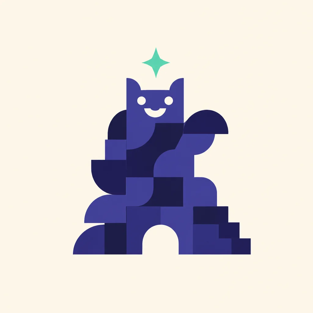 Geometrische illustratie die Lerry voorstelt, Teamleider websites