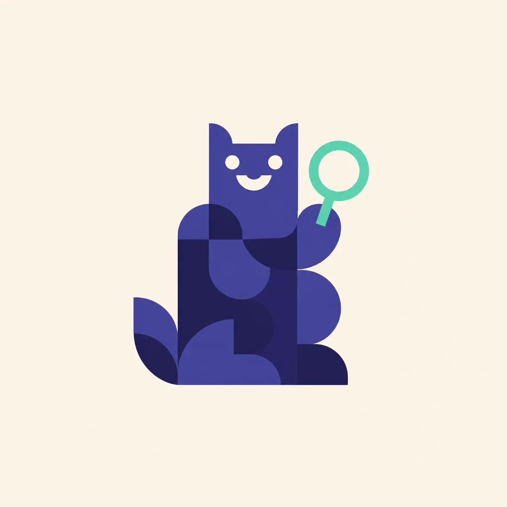Geometrische illustratie die Perry voorstelt, SEO-specialist