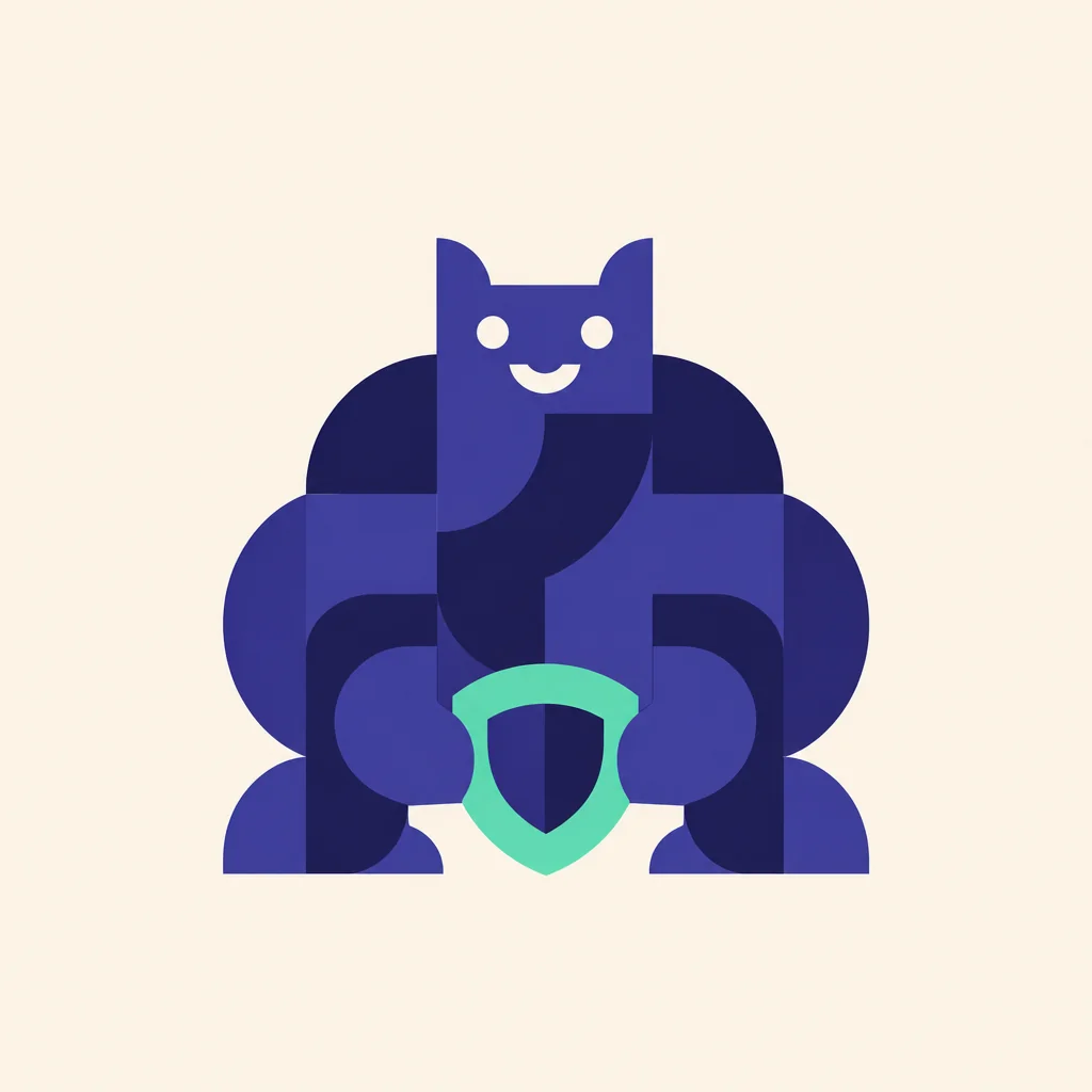 Geometrische illustratie die Sherrie voorstelt, Security-specialist